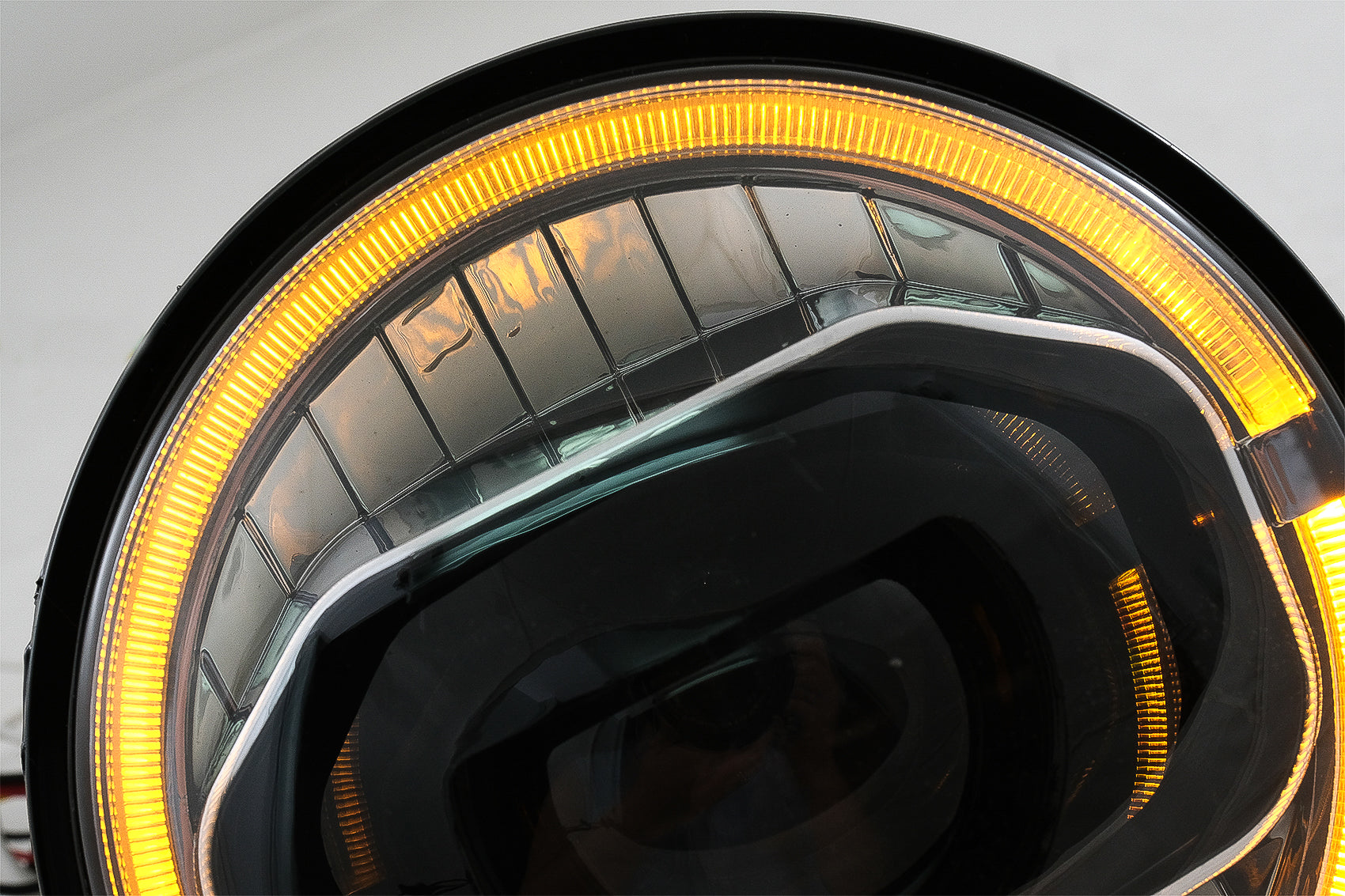 7 Zoll CREE LED-Scheinwerfer DRL Amber für JEEP Wrangler JK 07-17 Umbau auf Modell 2018 CarPartsTuning