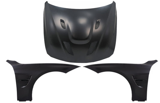 Motorhaube für BMW 3er F30 F31 2011-2019 M3 GTS Look Vordere Kotflügel Schwarz CarPartsTuning