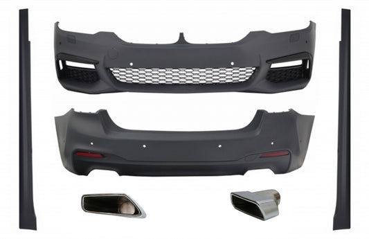 BodyKit für BMW 5er G30 17+ Stoßstange Auspuffspitzen M-Tech Look ohne Distronic CarPartsTuning