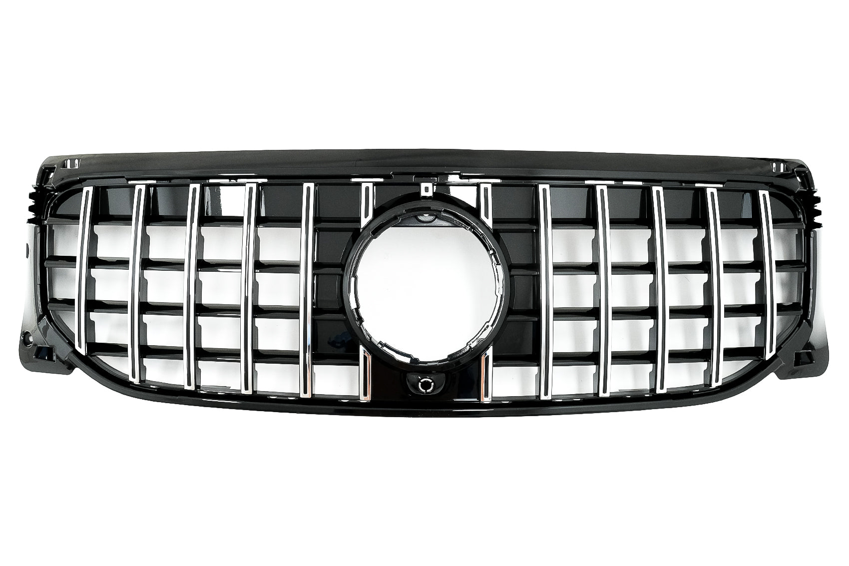 Frontgrill für Mercedes GLB-Klasse X247 19+ GT-R Panamericana Design Chrom CarPartsTuning