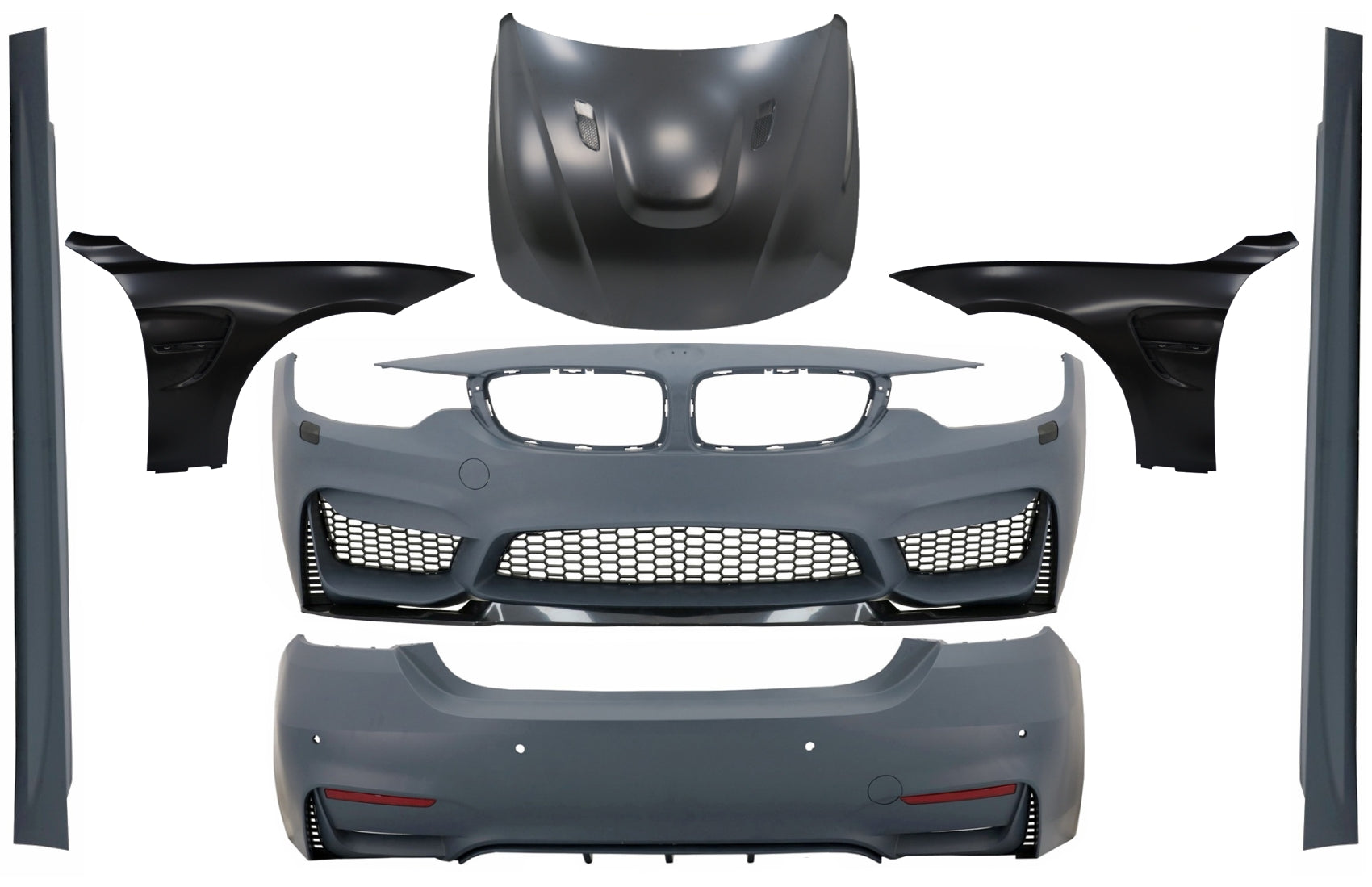 Full Umwandlung Bodykit für Mercedes W212 E-Klasse Pre Facelift 09-13 E63 Look CarPartsTuning