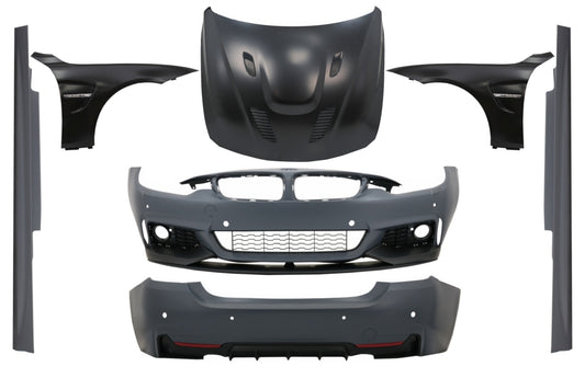 Bodykit für BMW 4 F32 F33 2013-02.2017 M-Performance Look Kotflügel & Motorhaube CarPartsTuning