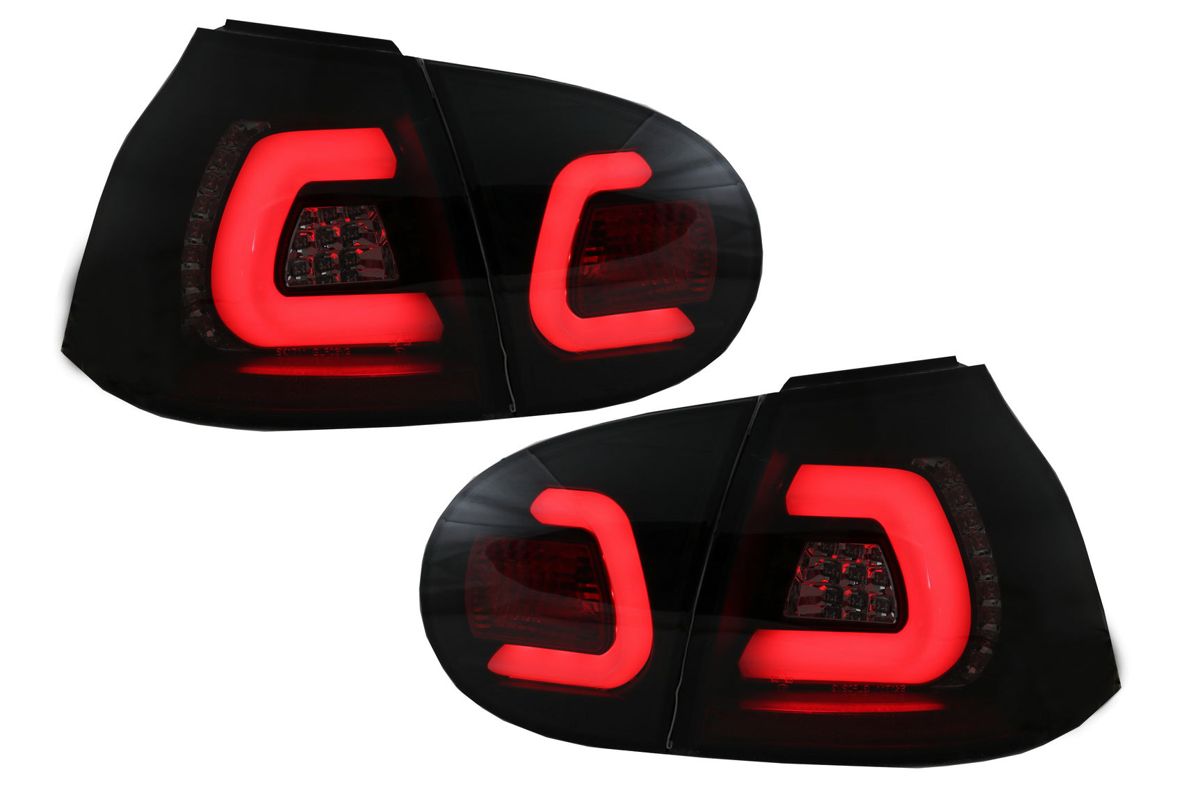 Volle LED Rücklichter für VW Golf V 5 Linkslenker 04-09 Schwarz Urban Style- CarPartsTuning