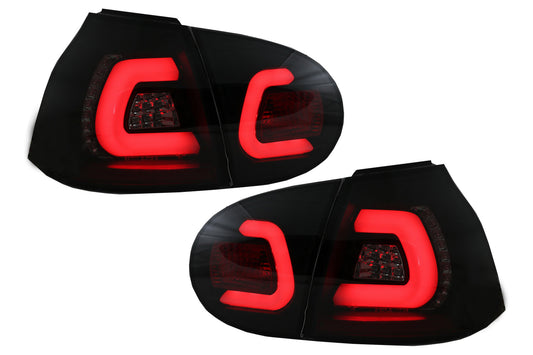 Volle LED Rücklichter für VW Golf V 5 Linkslenker 04-09 Schwarz Urban Style- CarPartsTuning