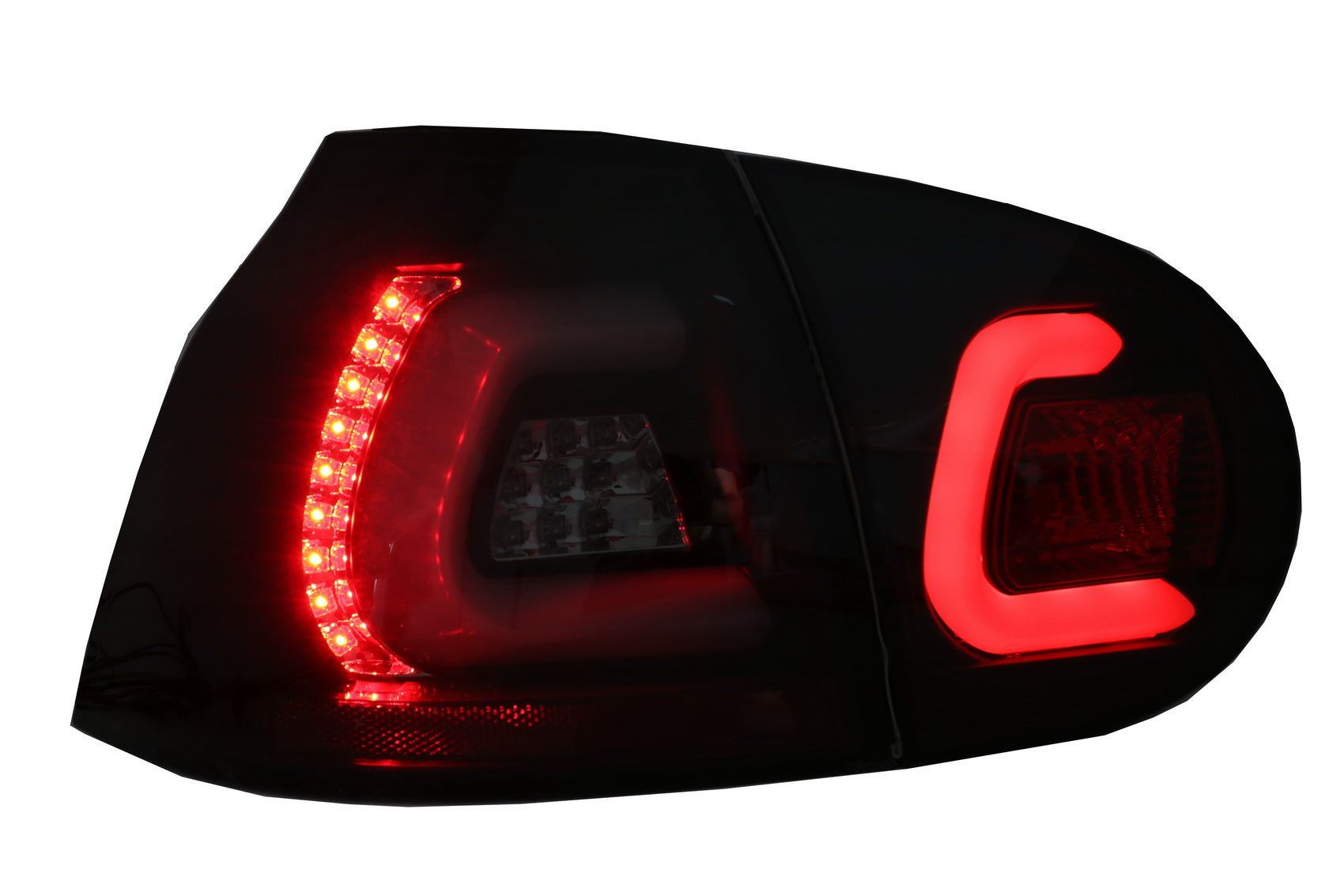 Volle LED Rücklichter für VW Golf V 5 Linkslenker 04-09 Schwarz Urban Style- CarPartsTuning