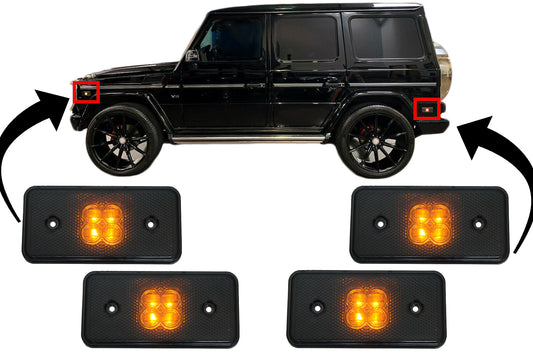 Lichter Drehen LED für Mercedes G W463 1989-2015 Geräuchert Graues Interieur- CarPartsTuning