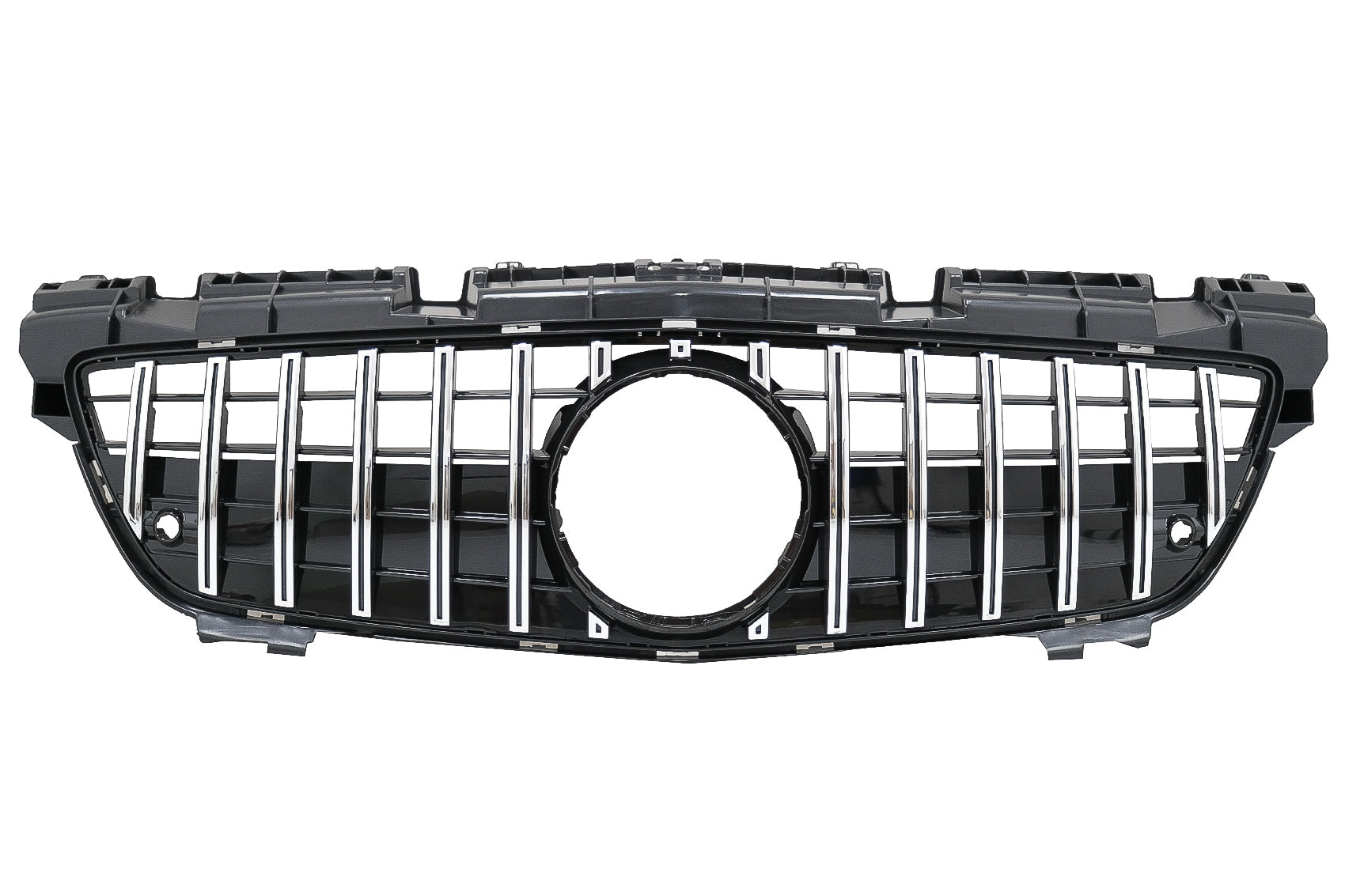 Vorderseite & Unteres Gitter für Mercedes SLK R172 11-15 GT-R Panamericana Look Chrom CarPartsTuning