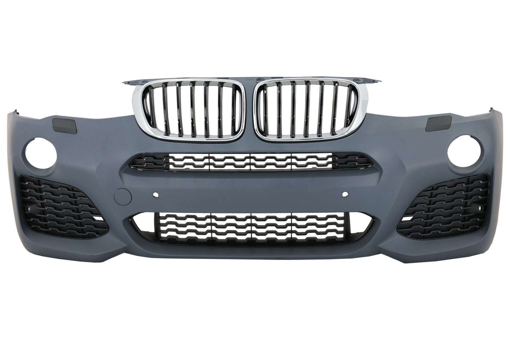 Komplett Bodykit für BMW X3 F25 LCI 2014-2017 M-Look Gitter Schwarz Silber CarPartsTuning