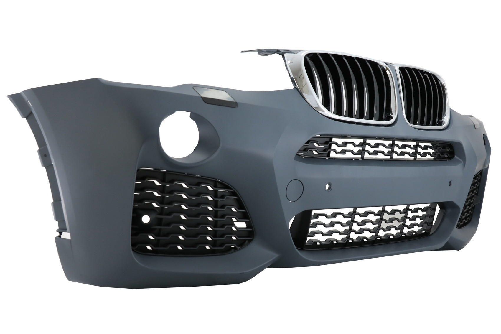 Komplett Bodykit für BMW X3 F25 LCI 2014-2017 M-Look Gitter Schwarz Silber CarPartsTuning