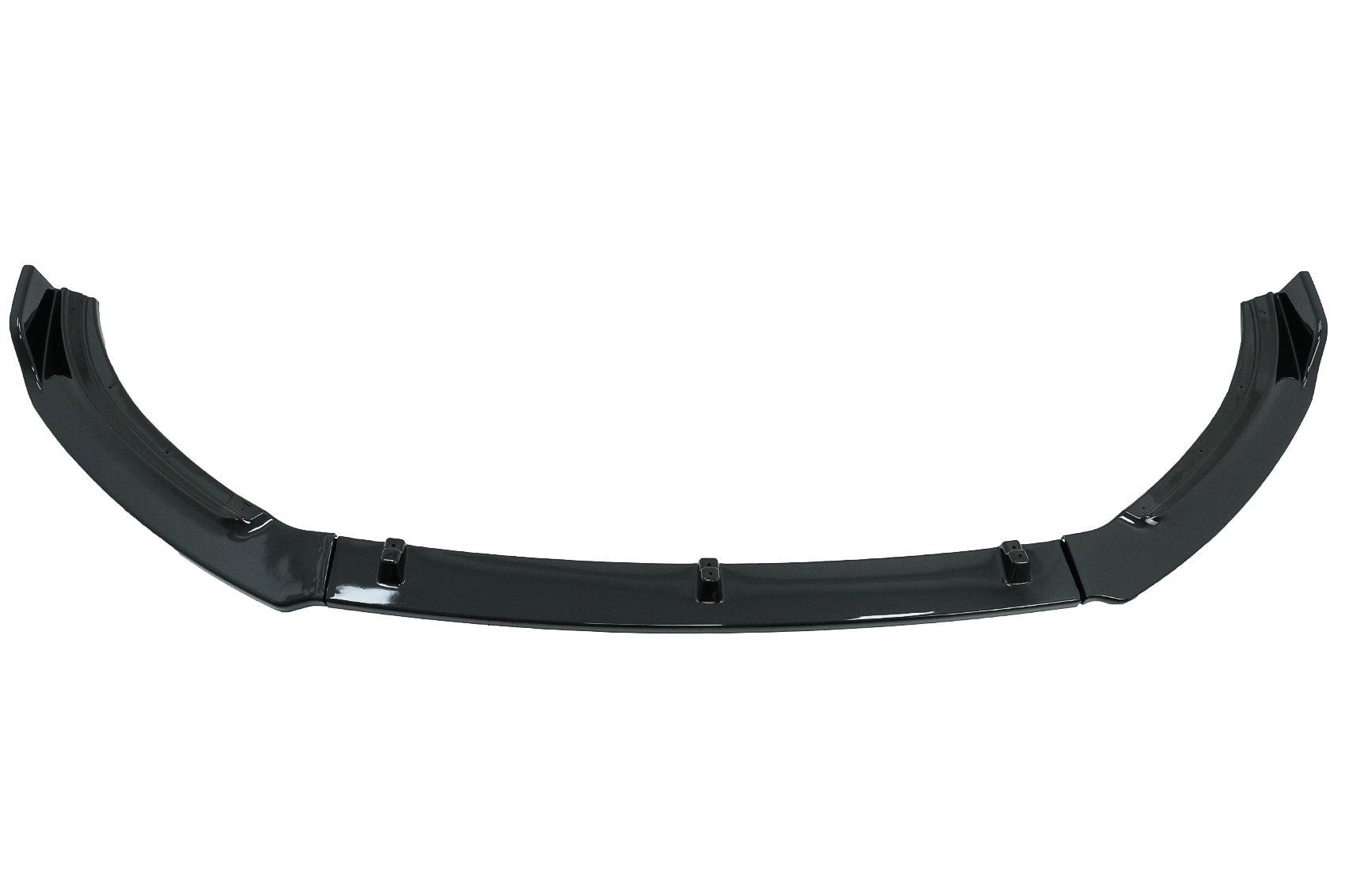 Add-On Frontlippe Verlängerung Spoiler für VW Polo AW MK6 2018+ Glänzend schwarz CarPartsTuning