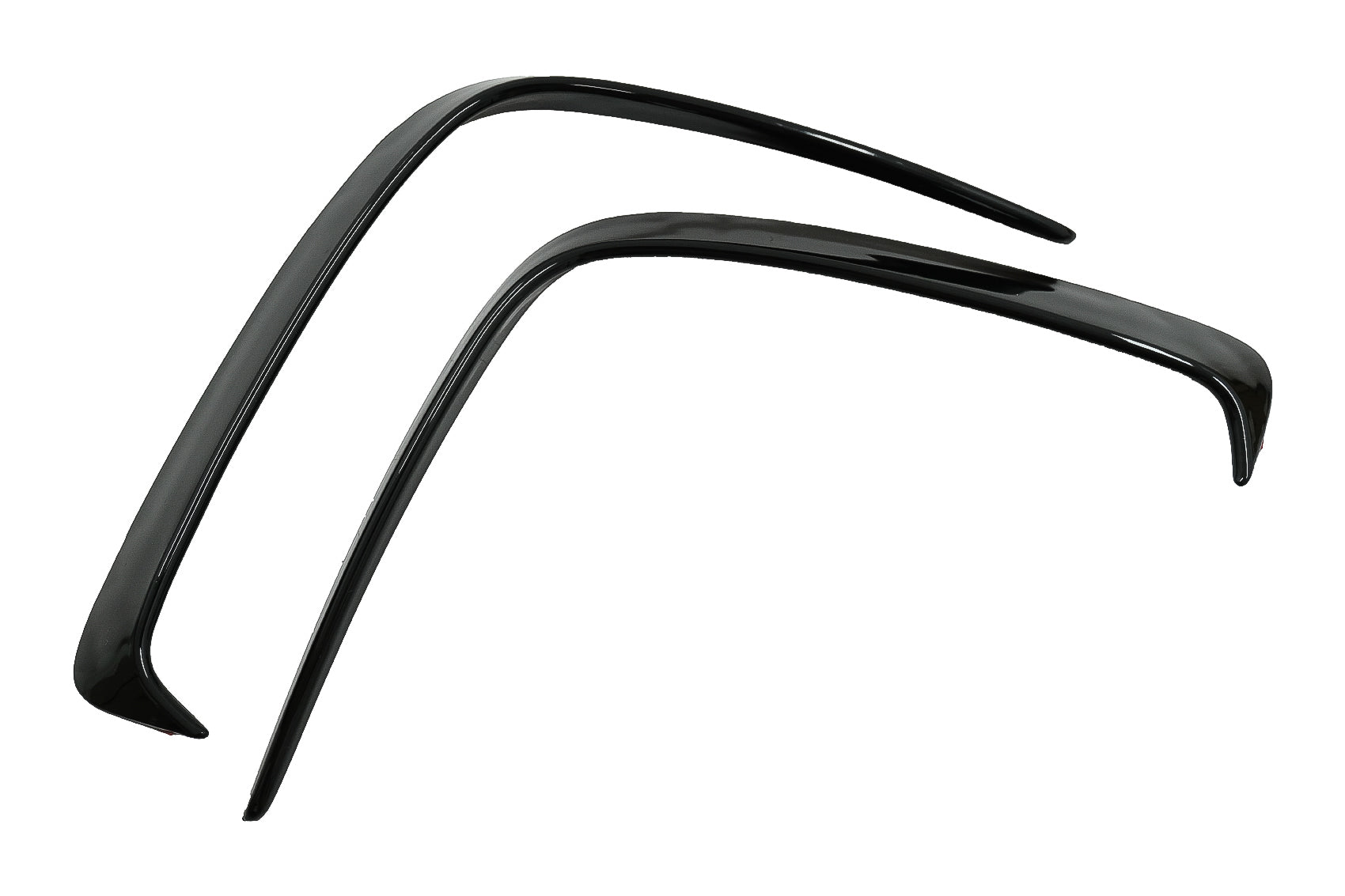 Heckschürzenklappen Flics Seitenfinnen passend für Mercedes A-Klasse W176 (2012-2018) Piano Black KITT