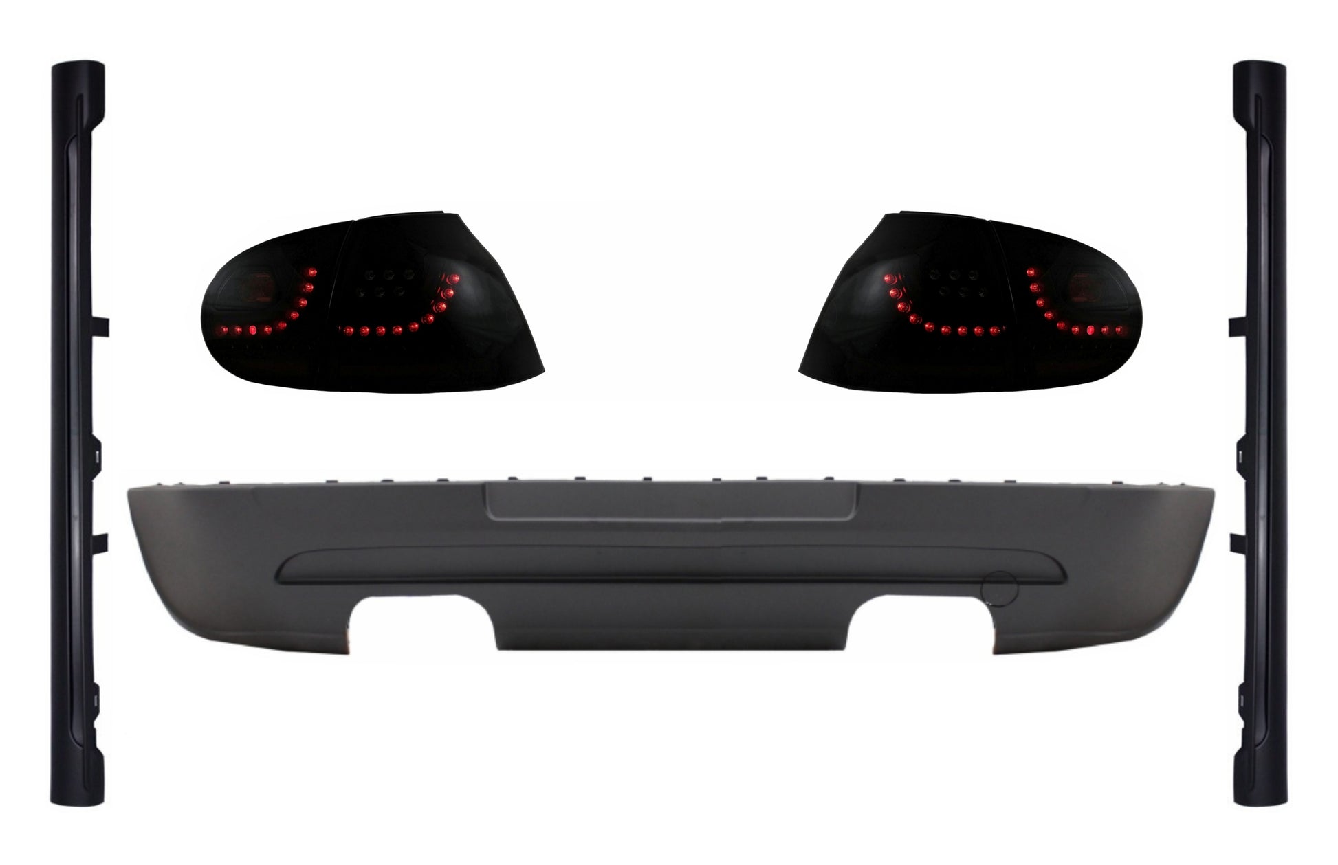 LED Rückleuchten Dynamisch Rauch Erweiterung Seitenschweller für VW Golf 5 04-07 GTI Look CarPartsTuning