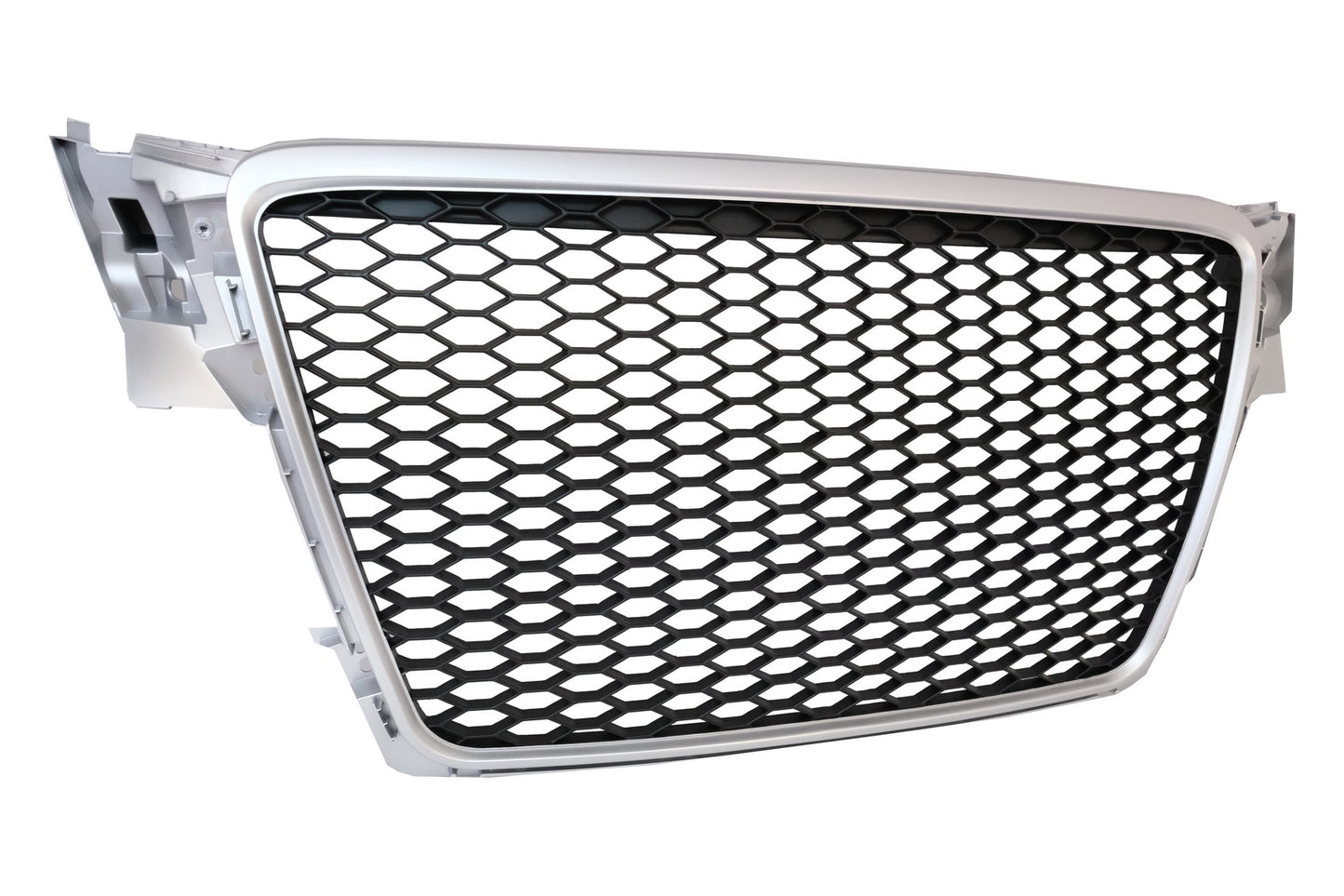 Badgeless Grille geeignet für AUDI A4 B8 07-12 Limo Avant RS Design Silber CarPartsTuning