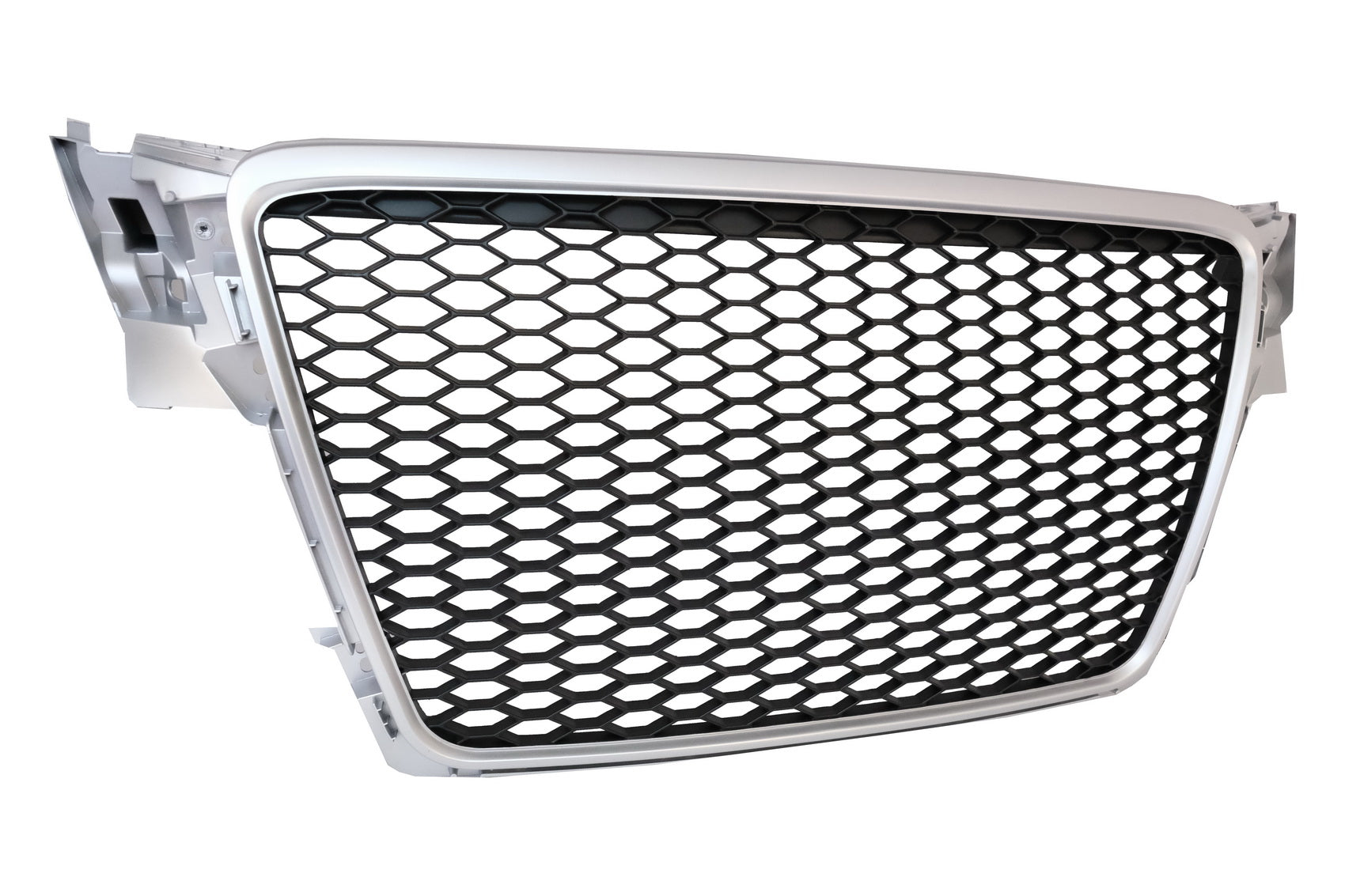 Badgeless Grille geeignet für AUDI A4 B8 07-12 Limo Avant RS Design Silber CarPartsTuning