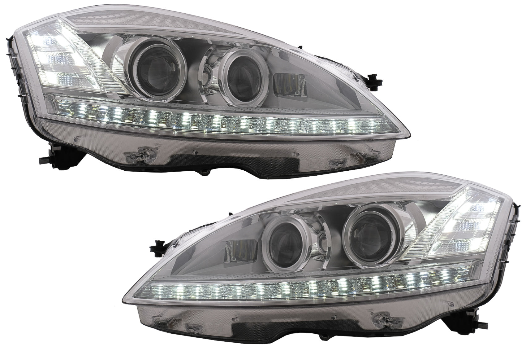 Scheinwerfer LED für MERCEDES W221 S-Klasse 2005-2009 Facelift Look LHD CarPartsTuning