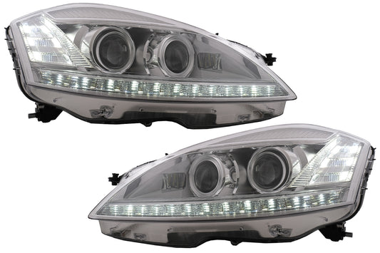 Scheinwerfer LED für MERCEDES W221 S-Klasse 2005-2009 Facelift Look LHD CarPartsTuning