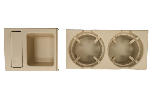 Halter Becher Und Münzbox Passend Für BMW 3er E46 (1998-2005) Beige KITT Specials