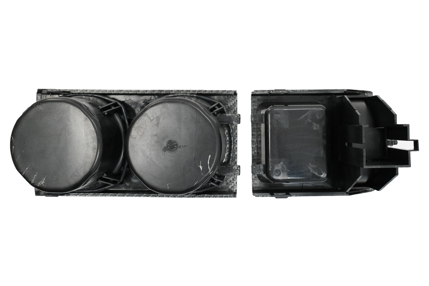 Holder Cup und Münzkassette für BMW 3er E46 1998-2005 Kohlefaser Look CarPartsTuning