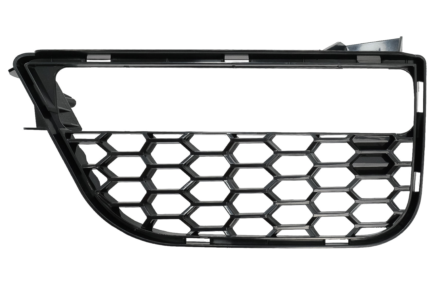 Nebellampe Abdeckungen Seite Gitter für BMW 5er G30 G31 2017+ M5 Look Glänzend schwarz CarPartsTuning