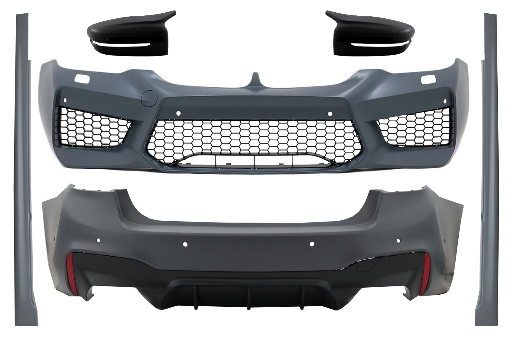 Bodykit für BMW 5 G30 17-19 M5 Design Spiegelabdeckungen Stoßfänger Seitenschweller CarPartsTuning