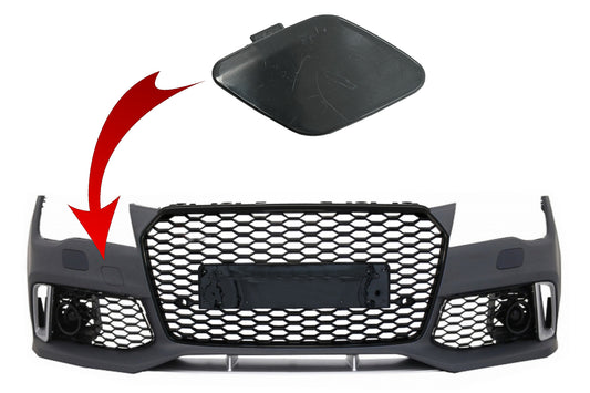 Abschlepphakenabdeckung Frontstoßstange für AUDI A7 4G 2010-2018 RS7 Look CarPartsTuning