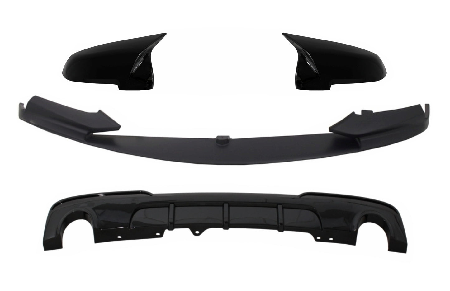 Spoiler Lippe für BMW 5 F10 F11 15-17 M-Performance Look Spiegelabdeckungen Diffusor CarPartsTuning