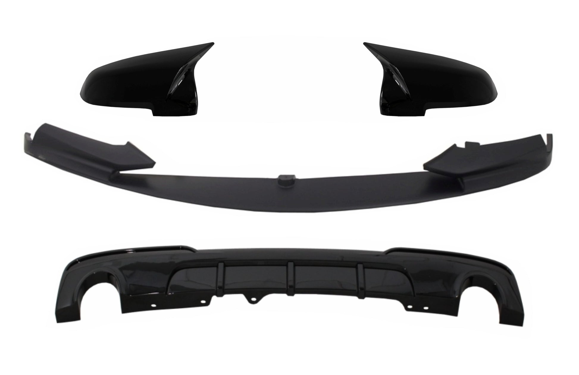 Spoiler Lippe für BMW 5 F10 F11 15-17 M-Performance Look Spiegelabdeckungen Diffusor CarPartsTuning