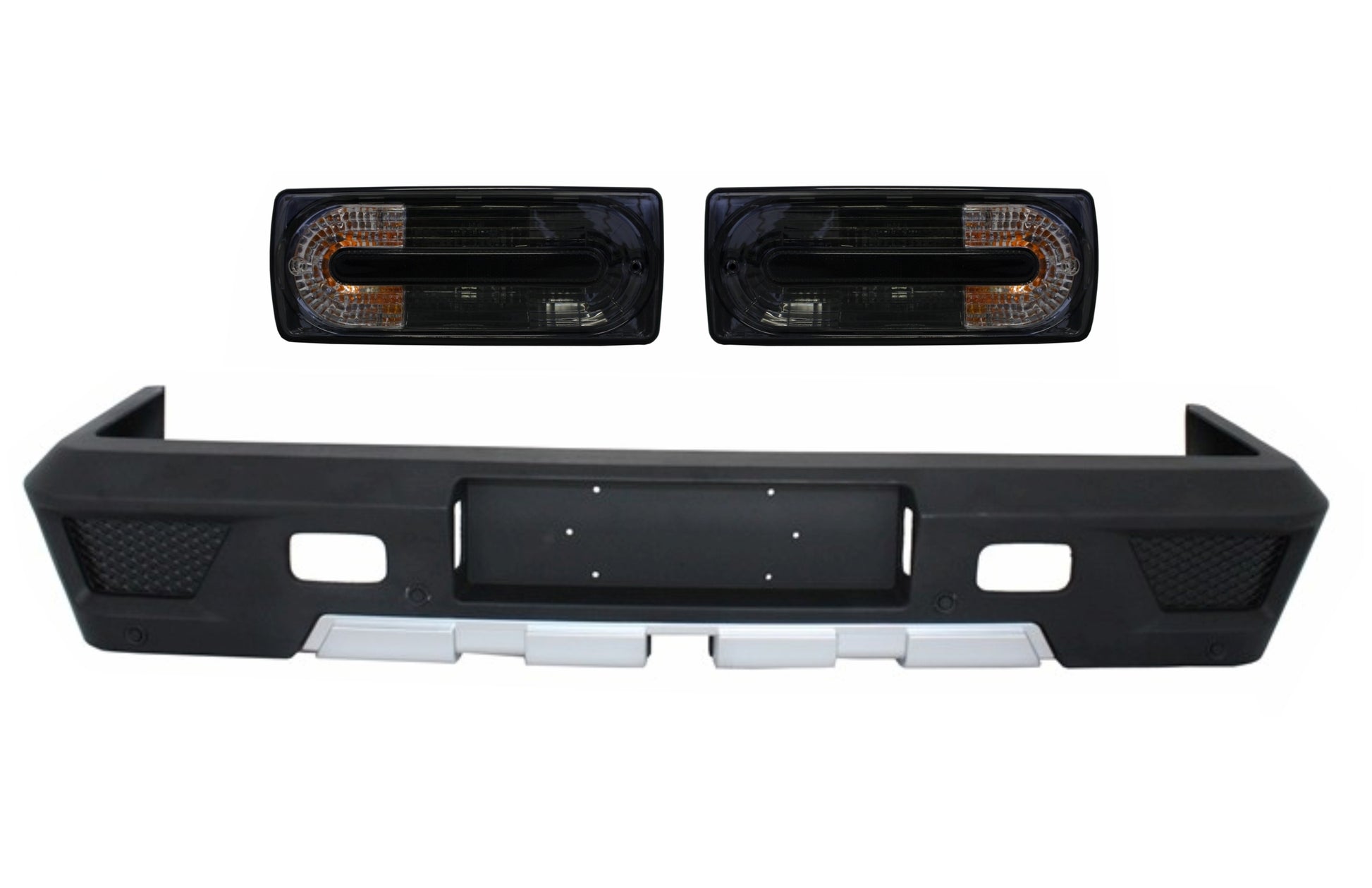 Heckstoßstange für Mercedes W463 G-Klasse 89-17 Rücklichter Rauch G63 G65 Design CarPartsTuning