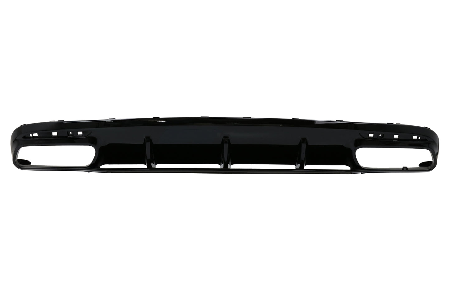 Diffusor für Mercedes S C217 Coupé 14-20 S63 Facelift Look Schwarz Schalldämpfer Tipps CarPartsTuning