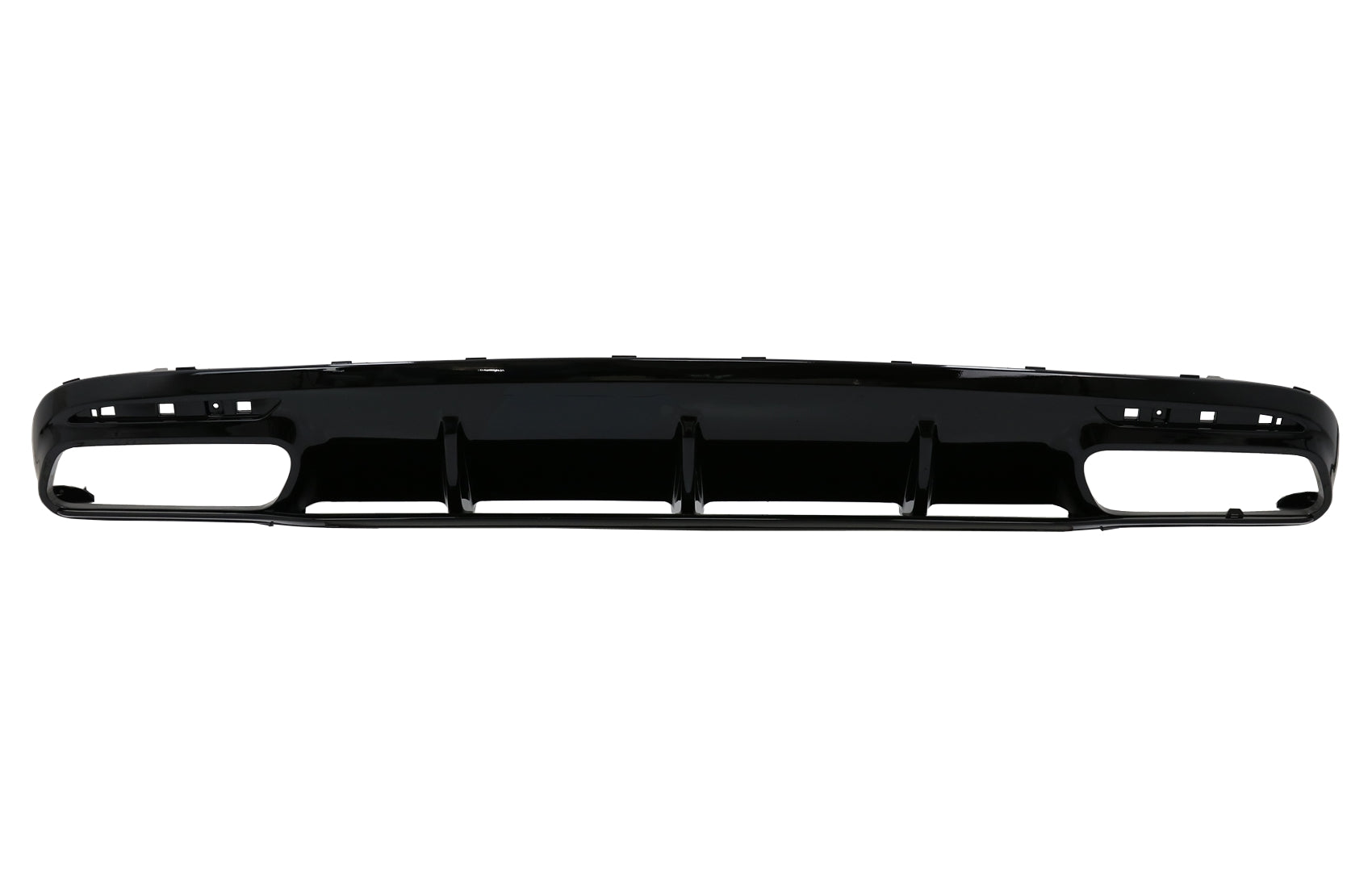 Diffusor für Mercedes S C217 Coupé 14-20 S63 Facelift Look Schwarz Schalldämpfer Tipps CarPartsTuning