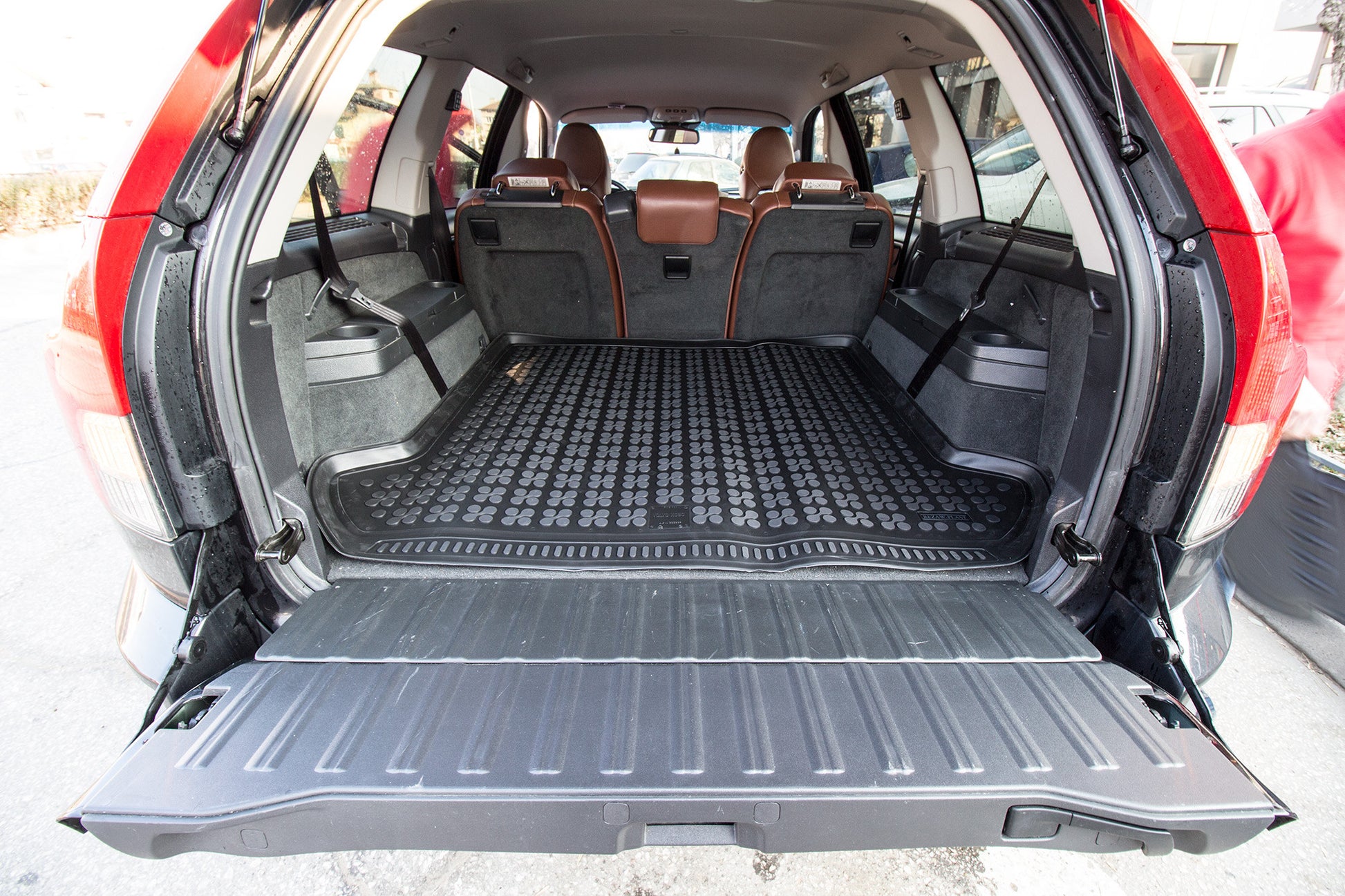 Gummi-Kofferraummatte Schwarz für Volvo XC90 I 2002-2014 Geruchsfrei Dedicated CarPartsTuning