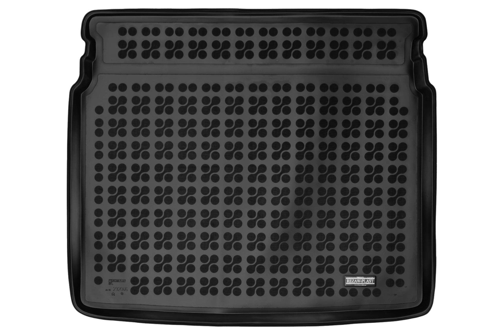 Gummi Kofferraummatte schwarz passend für Audi Q3 II (2018-) Rezaw Plast