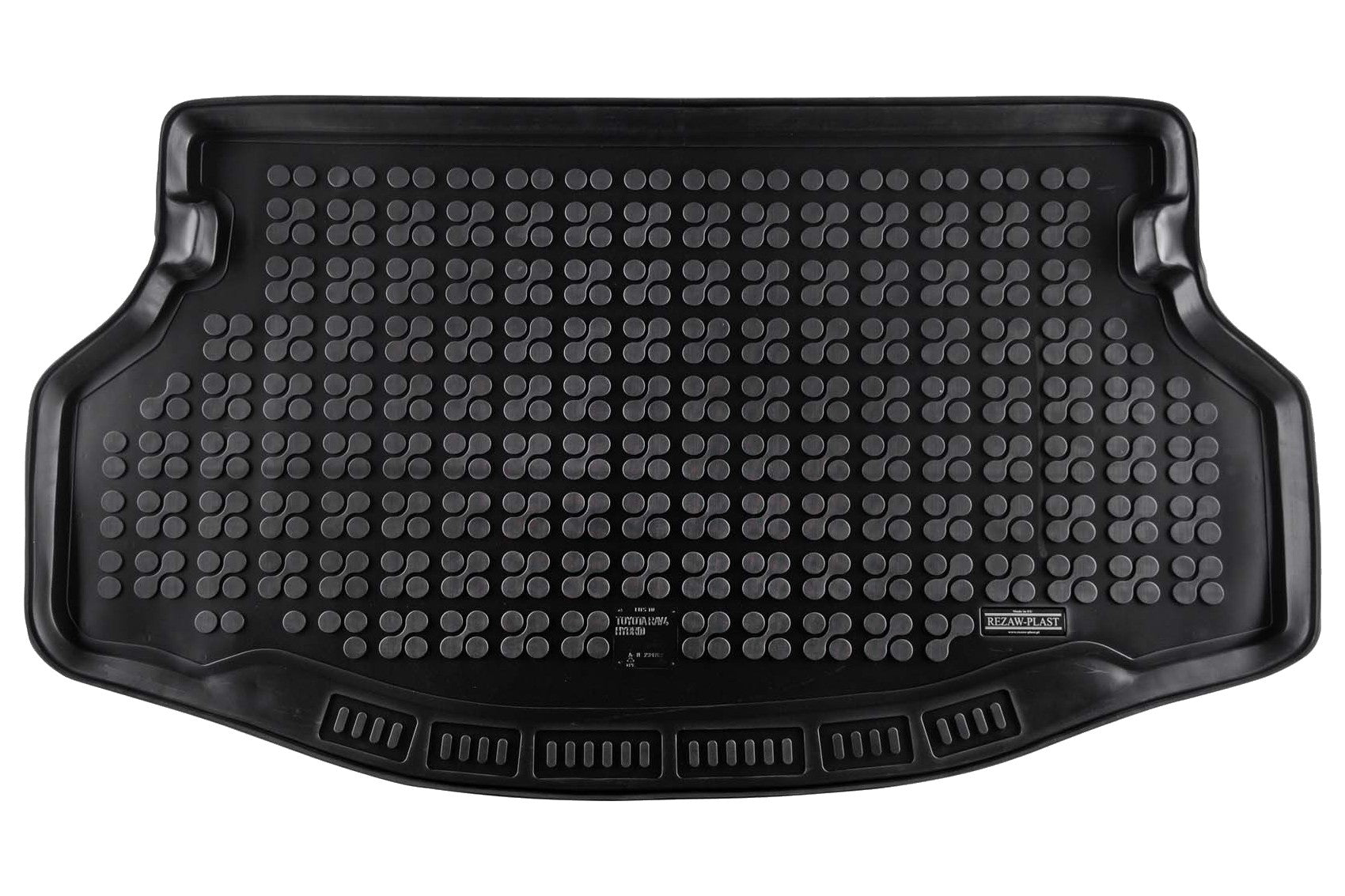 Gummi-Kofferraummatte Schwarz für Toyota RAV4 XA40 Facelift (2015-2018) Hybrid CarPartsTuning