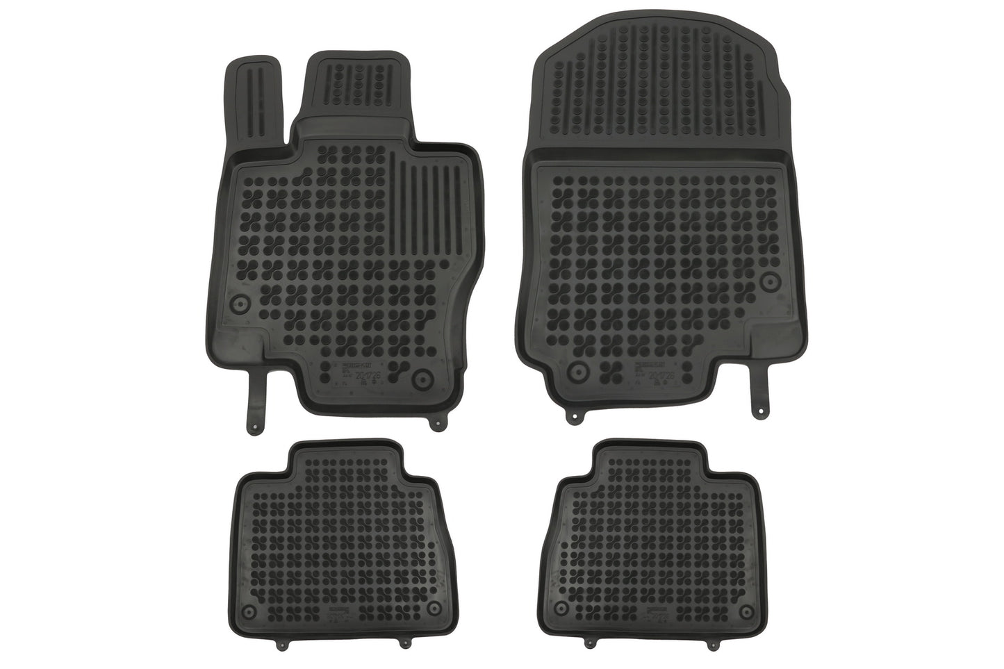 Fußmatten Gummimatten Schwarz für Mercedes GLE II W167 2019+ Geruchsfreier erhöhter Rand CarPartsTuning