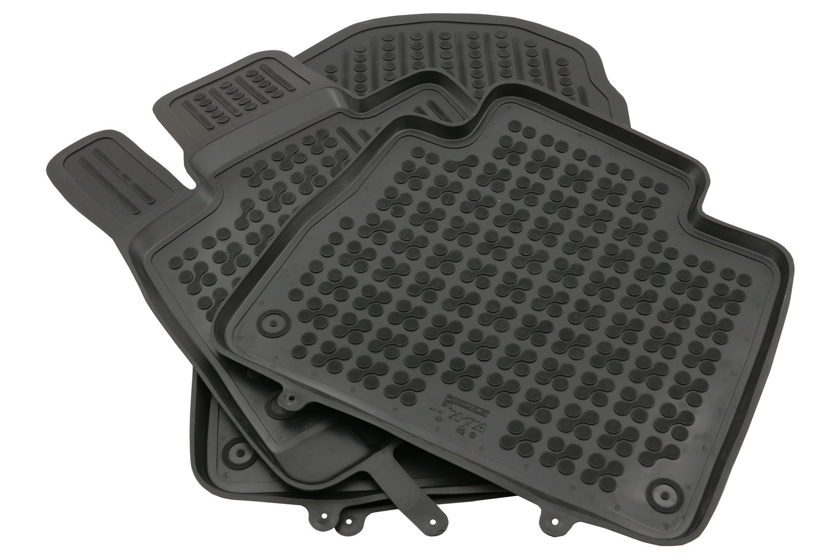 Fußmatten Gummimatten Schwarz für Mercedes GLE II W167 2019+ Geruchsfreier erhöhter Rand CarPartsTuning