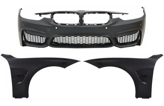 Frontstoßstange für BMW 3er F30 F31 Non LCI LCI 11-18 Kotflügel M3 Sport EVO Look CarPartsTuning