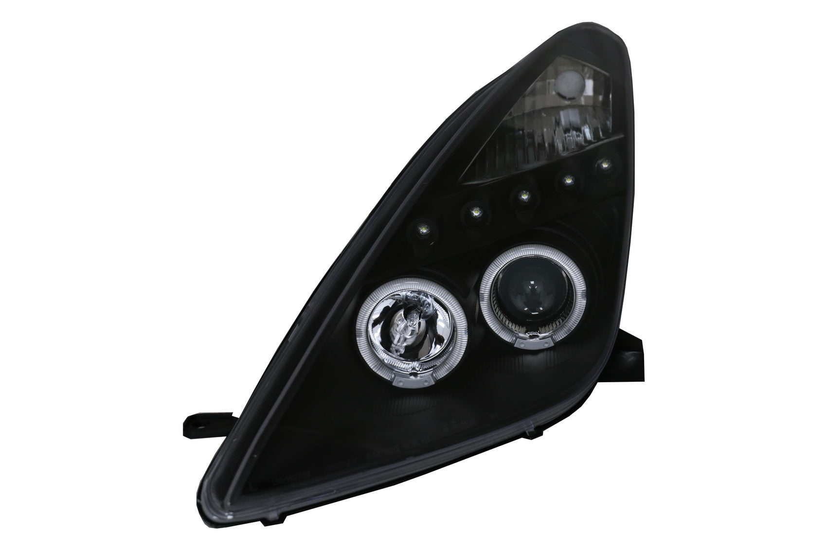 LED DRL Scheinwerfer für Toyota Celica T230 1999-2005 Angel Eyes Schwarz CarPartsTuning