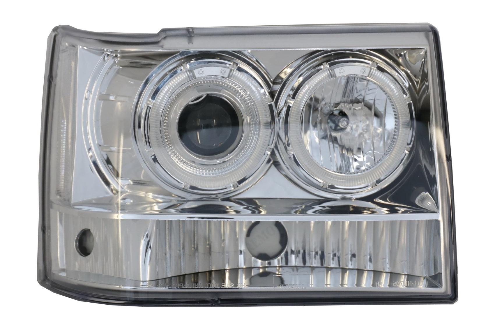 Scheinwerfer für Jeep Grand Cherokee I ZJ 93-98 Angel Eyes Chrome CarPartsTuning