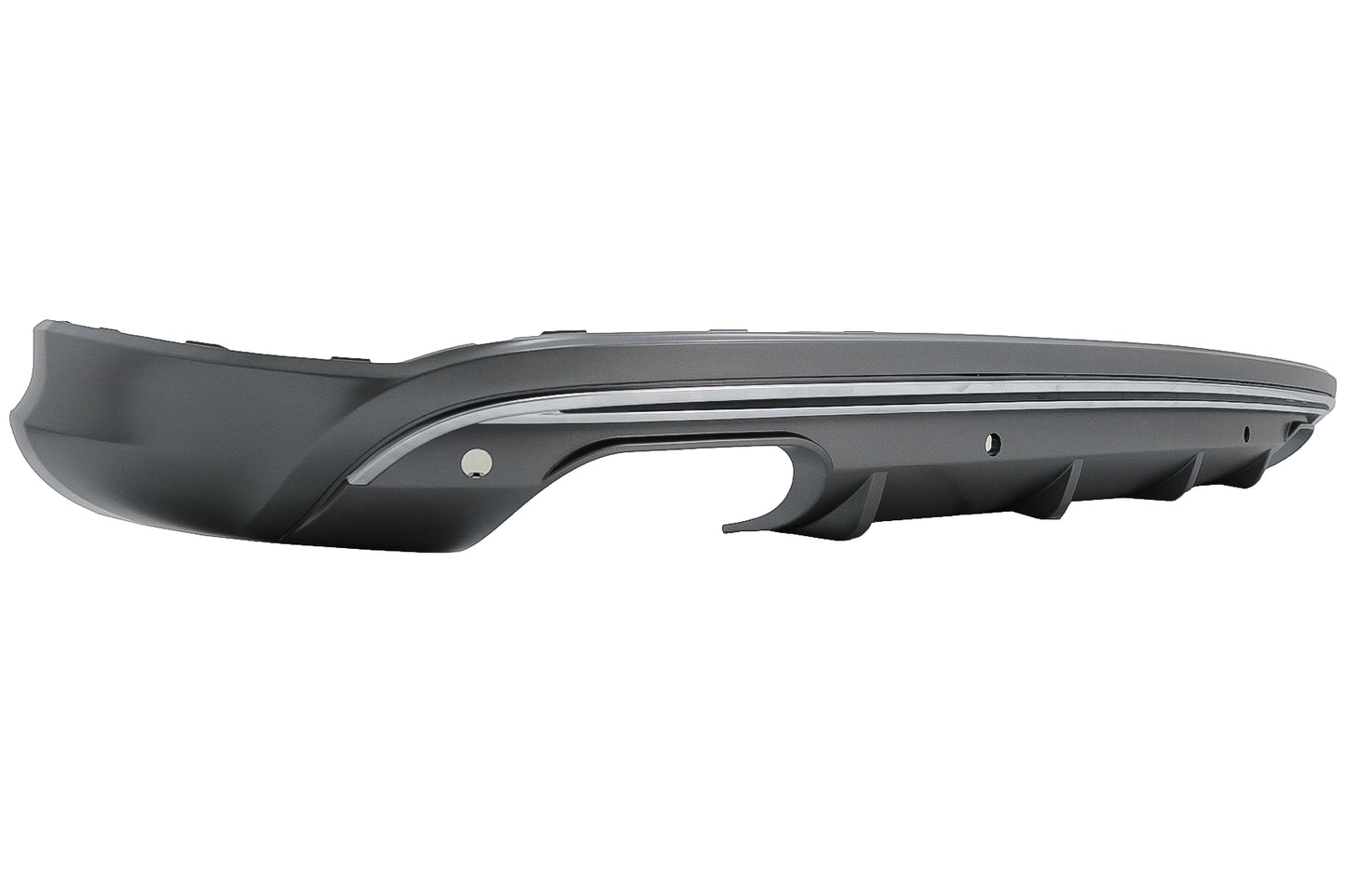 Heckstoßstangen-Volantdiffusor für Audi Q5 8R 2009-2016 Platingrau CarPartsTuning