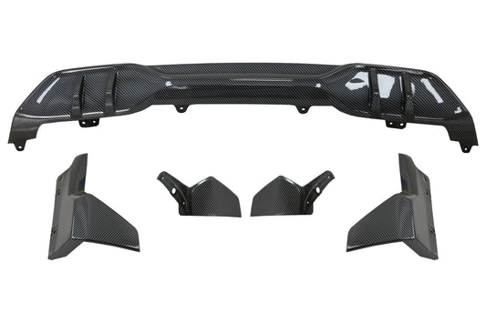 Aero Body Kit Frontschürzenlippe Und Luftdiffusor Passend Für BMW X5 G05 (2018-Up) M Performance Design Carbon Look KITT