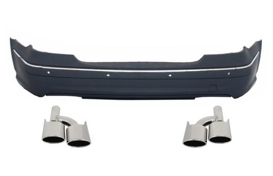 Stoßstange für Mercedes E-Klasse W211 02-09 Auspuffspitzen CarPartsTuning