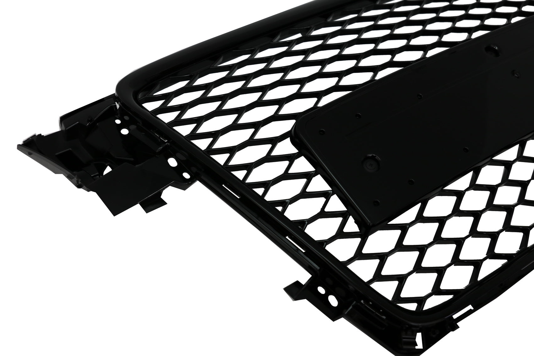 Badgeless Frontgrill für Audi A4 B8 2007-2012 RS Look Glänzend schwarz CarPartsTuning