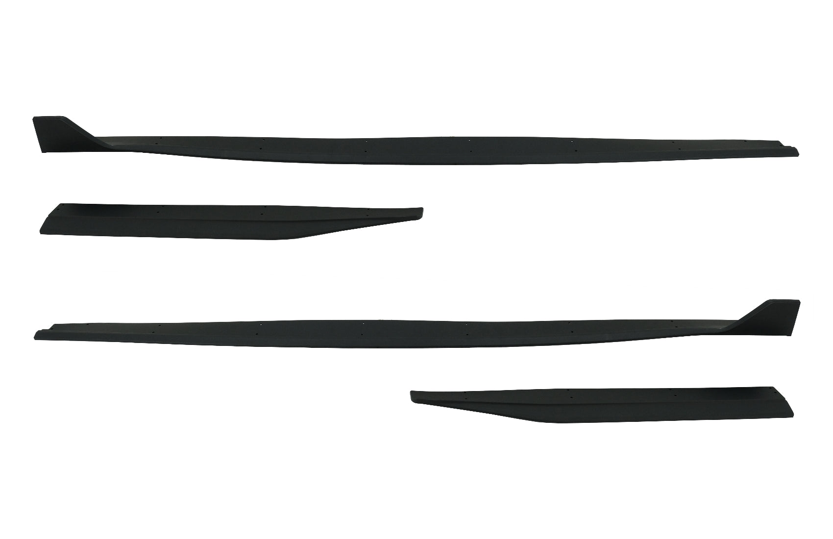 Add-On Seitenschweller Verlängerungen Splitter Passend Für Ford Mustang Mk6 VI Sechste Generation (2015-2020) GT 500 Design KITT