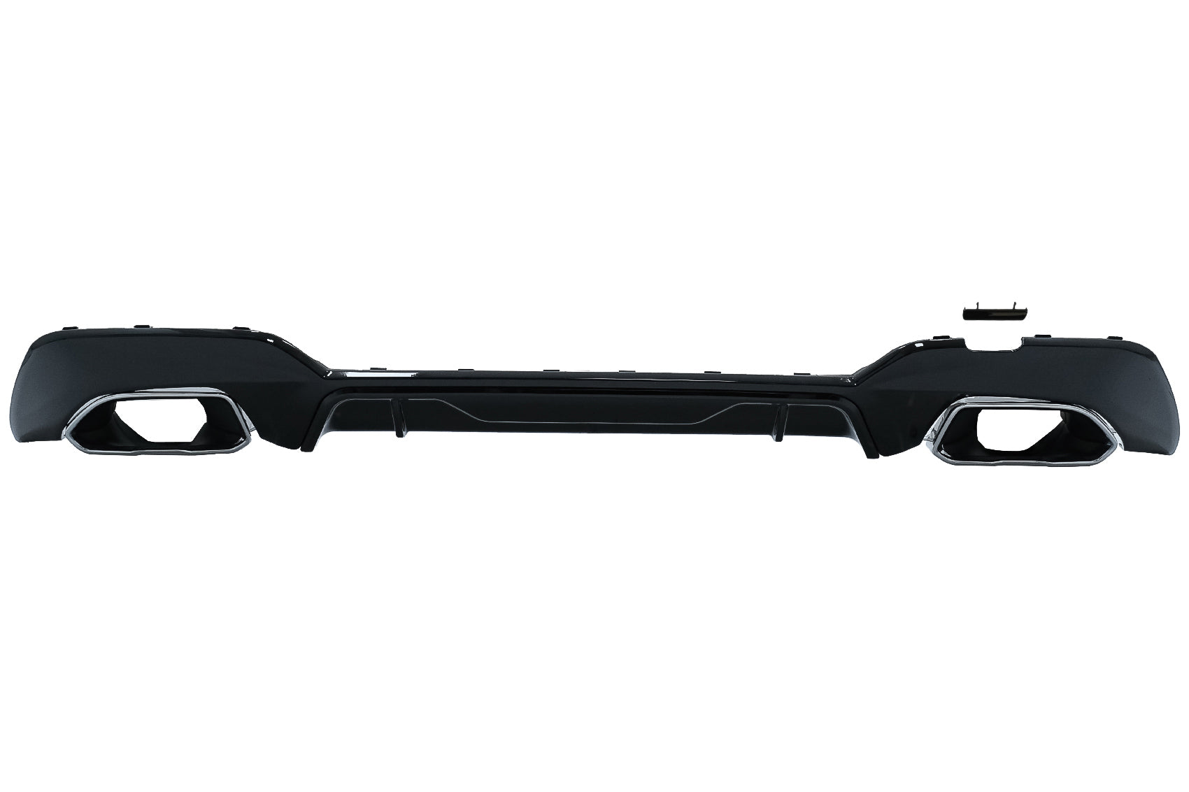 Heckschürzendiffusor Mit Verchromten Endrohren Passend Für BMW 3er G20 G28 Limousine G21 Touring (2018-Up) M340i M Look Piano Black KITT
