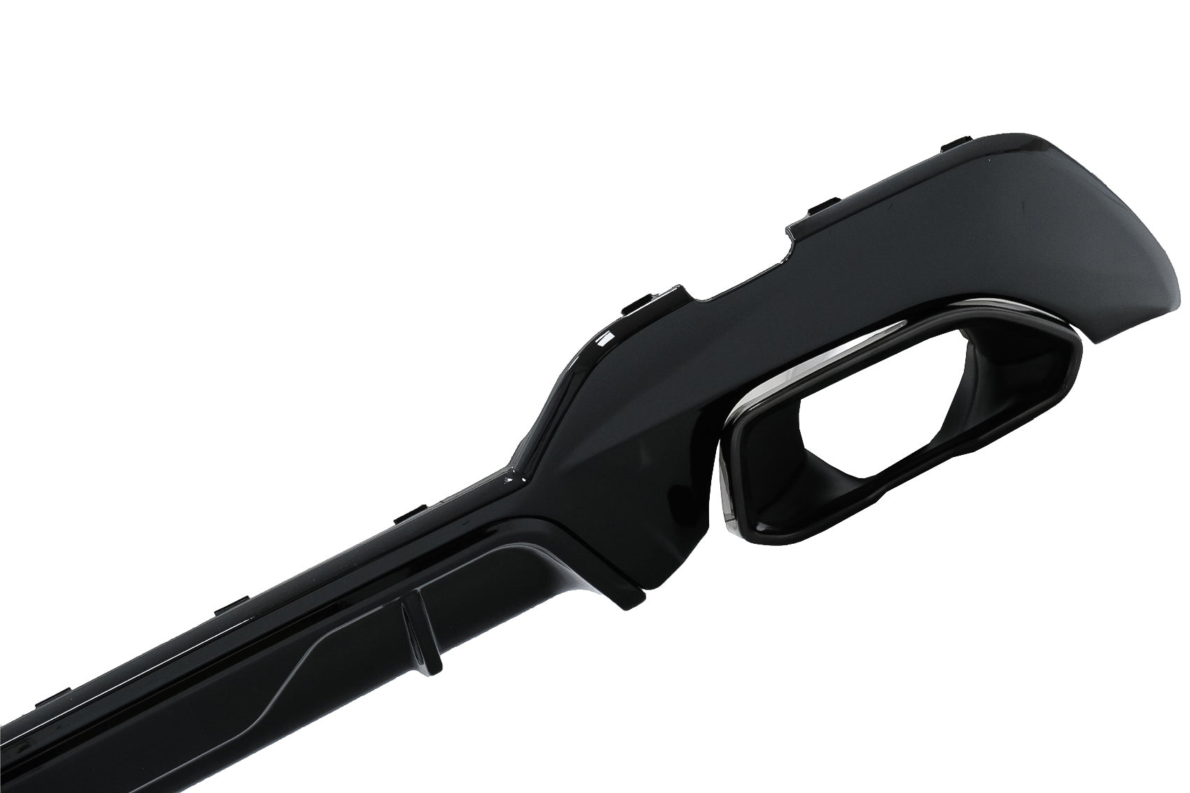 Heckschürzendiffusor Mit Endrohren Passend Für BMW 3er G20 G28 Limousine G21 Touring (2018-Up) M340i M Look Black KITT Specials