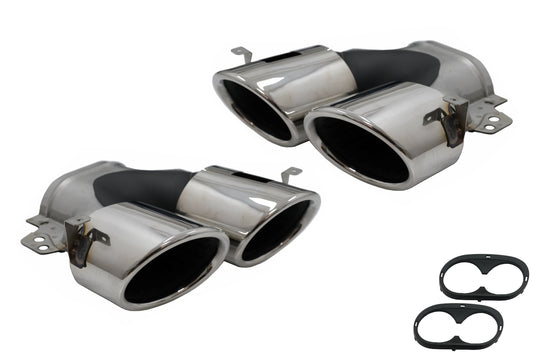 Endrohre Auspuff Tipps für Mercedes W177 CLA II X118 C118 GLA H247 GLB X247 35 45 AMG 18+ CarPartsTuning