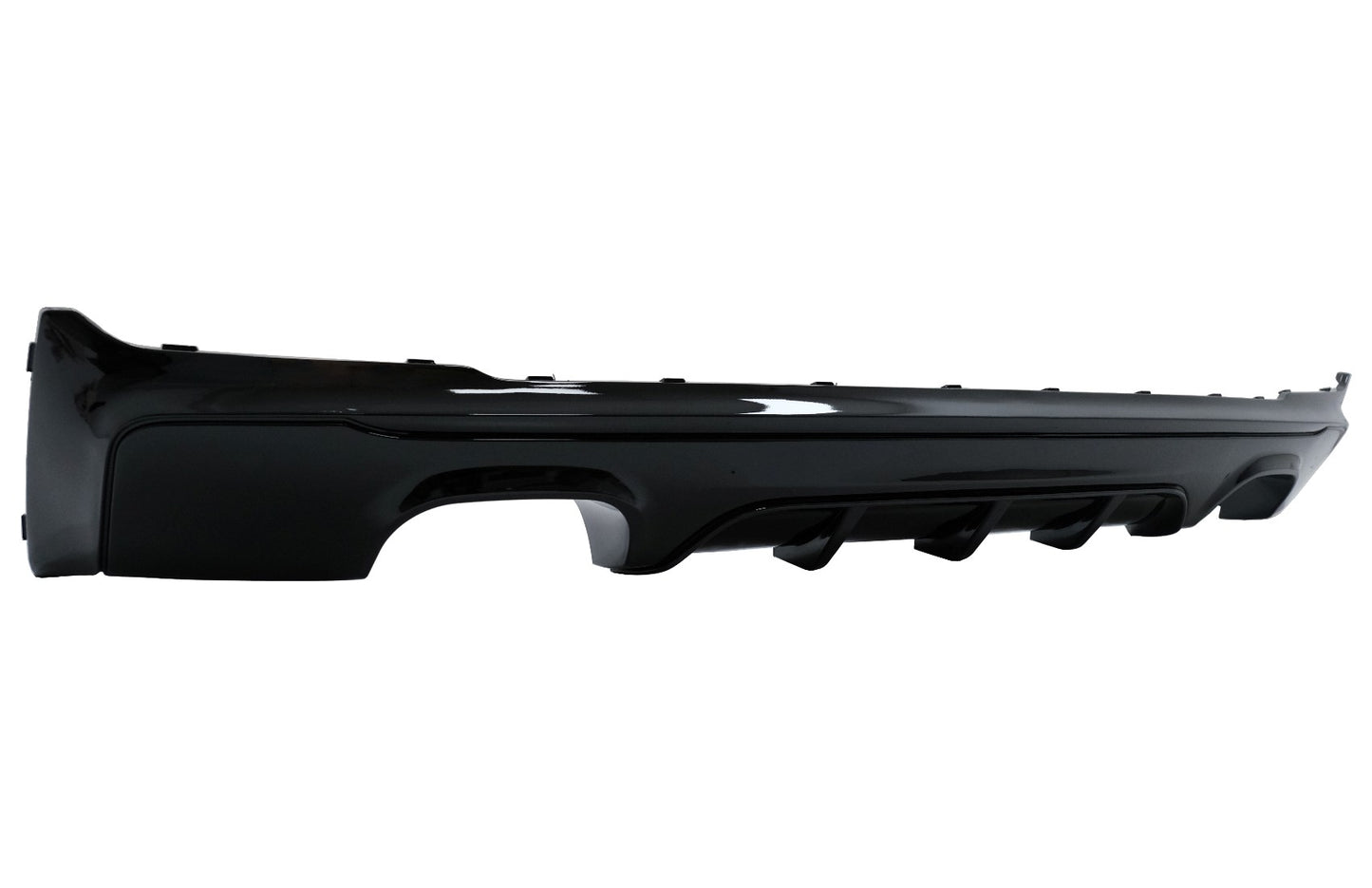 Heckschürze Spoiler Volant Diffusor Doppelauslass Passend Für BMW 2er F22 F23 (2013-) M Performance Design Brillant Black Edition KITT