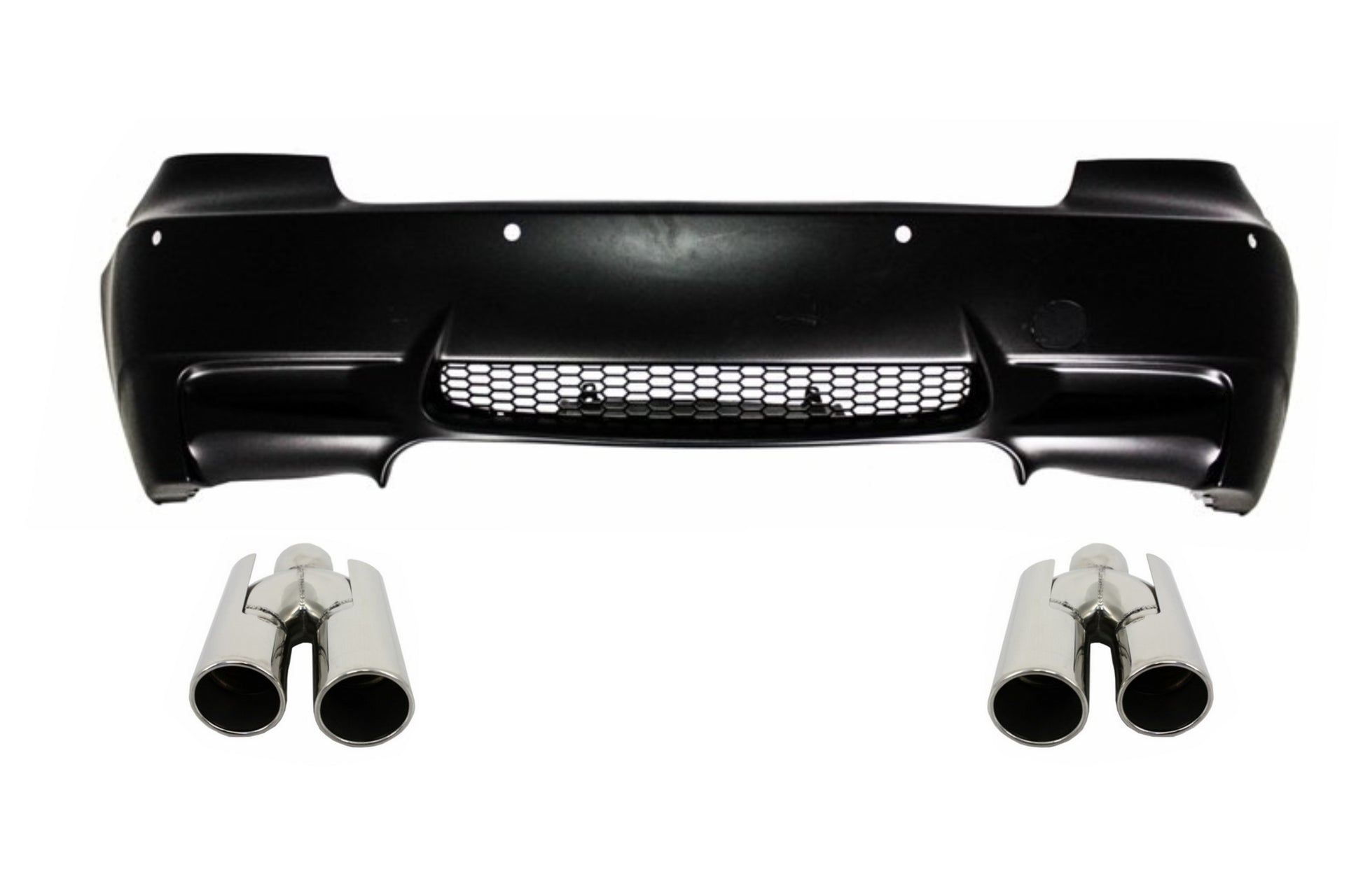 Heckstoßstange für BMW 3er E92 E93 06-10 Auspuffspitzen M3 Design CarPartsTuning