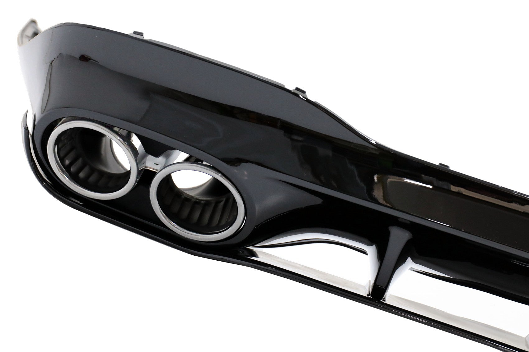 Diffusor Chrom Tipps für Mercedes CLA X118 C118 Sport Line 2019+ CLA45S Design Aerodynamikpaket CarPartsTuning