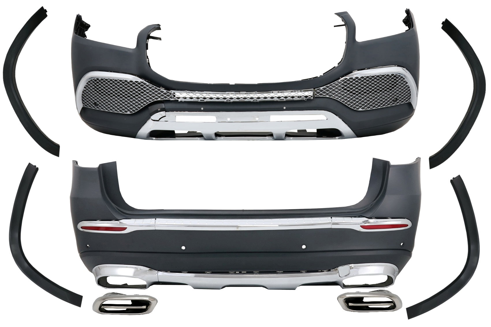 Bodykit für Mercedes GLS SUV X167 19-23 Stoßstangen Radkästen M-Design Carpartstuning Austria